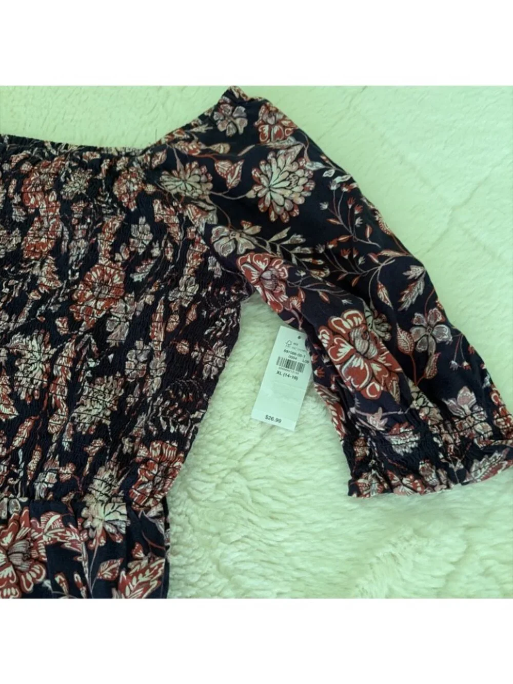 Old Navy Girls Boho Floral Dress NWT XL 14/16 Cottage